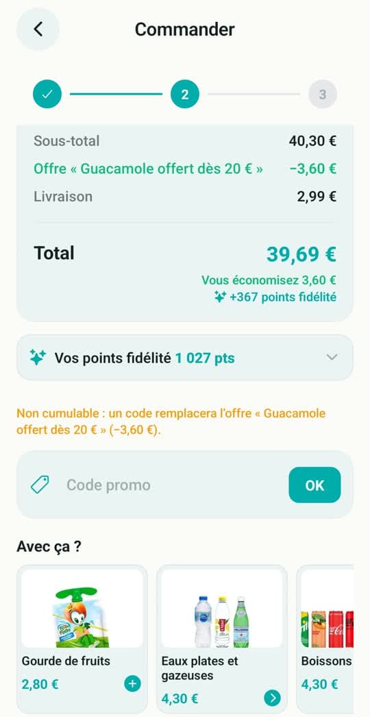 Appli Wok and Thai : L’offre s’applique toute seule au panier